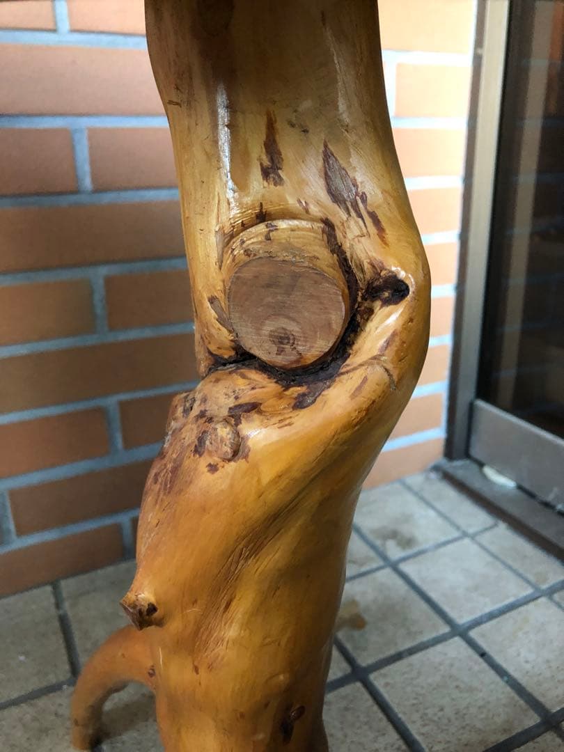 G 天然木　コーヒーテーブル　ヴィンテージ　木製　花台　フラワースタンド　レトロ