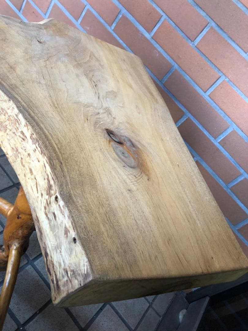 G 天然木　コーヒーテーブル　ヴィンテージ　木製　花台　フラワースタンド　レトロ