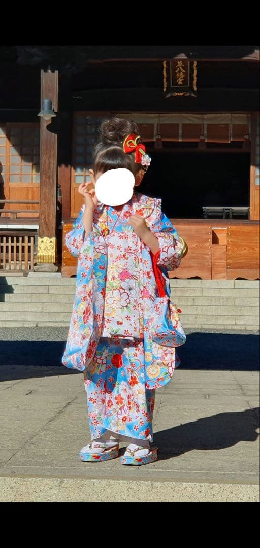 子供用七五三着物セット 花柄