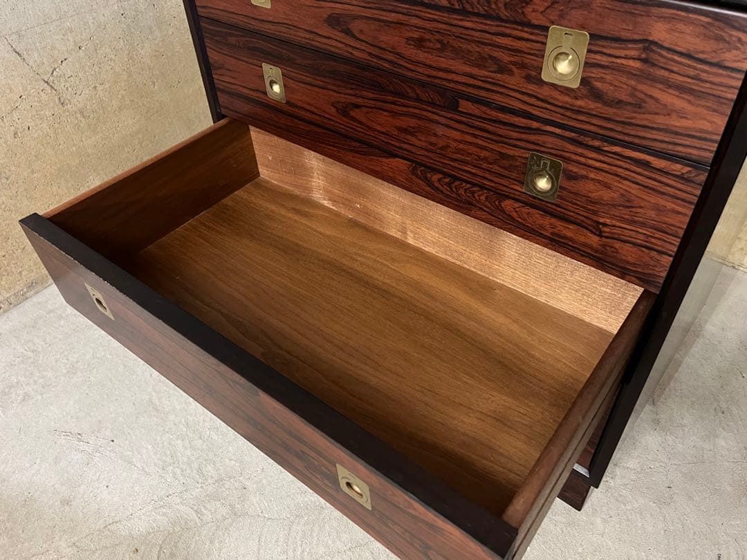 希少 山品木工社製 70年代　ビンテージ ライティングビューロー 机 チェスト