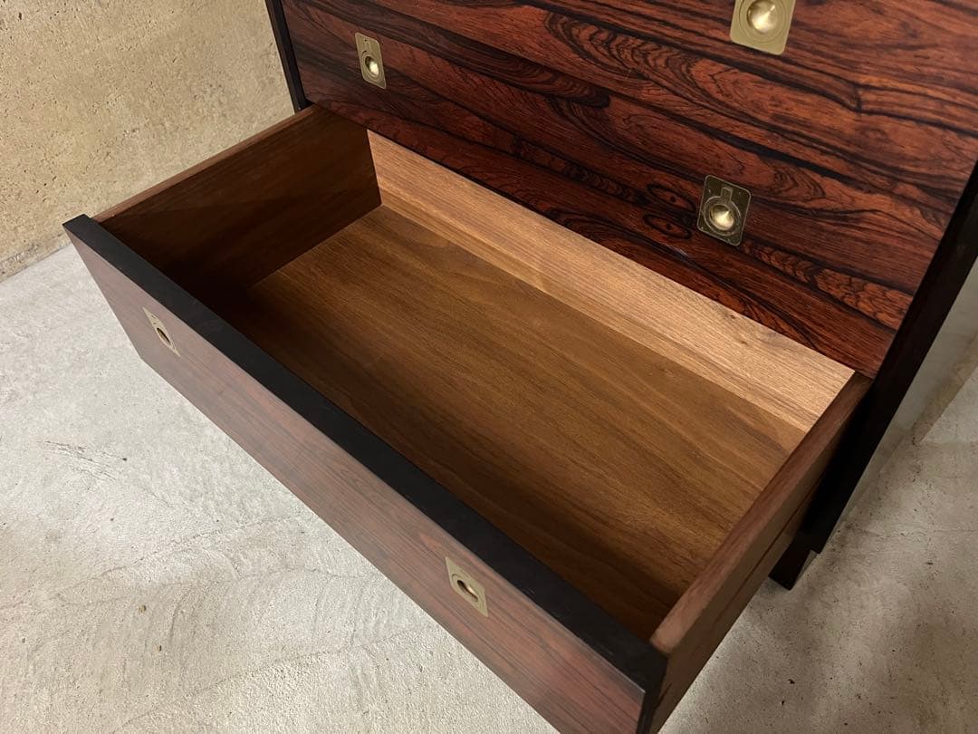 希少 山品木工社製 70年代　ビンテージ ライティングビューロー 机 チェスト