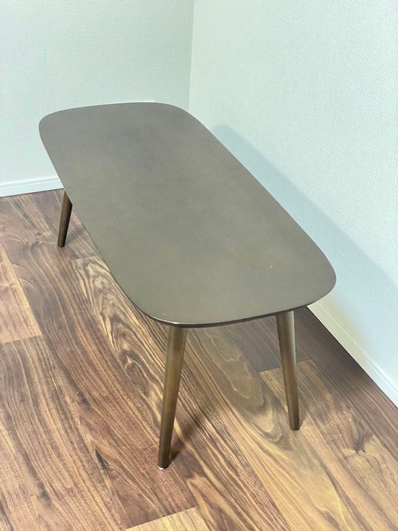 カワジュン KAWAJUN トルニオローテーブル ダークブラウン 100×40