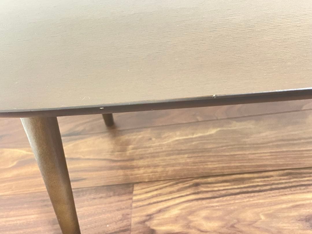 カワジュン KAWAJUN トルニオローテーブル ダークブラウン 100×40