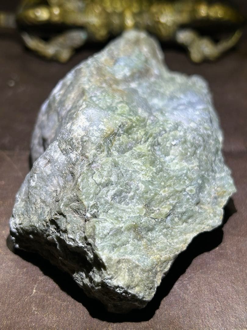 ☆別格高級品質！帝王秘宝①！美緑！若桜翡翠　ジェダイト　原石