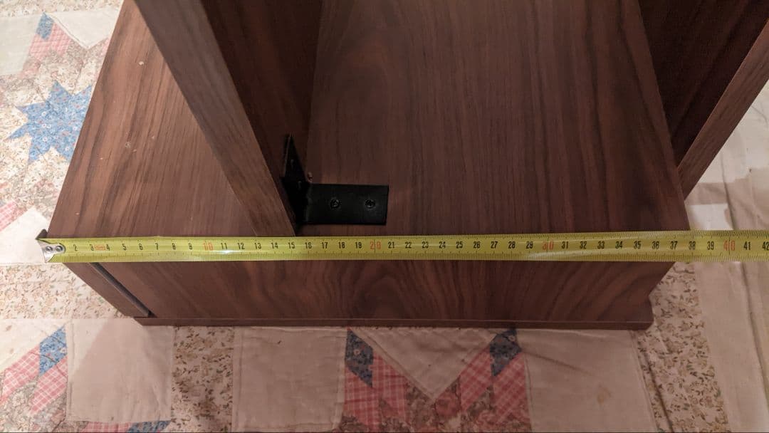 たのメル便✨全身鏡付き収納ハンガーラック 木目調ブラウン 引き出し付き 姿見