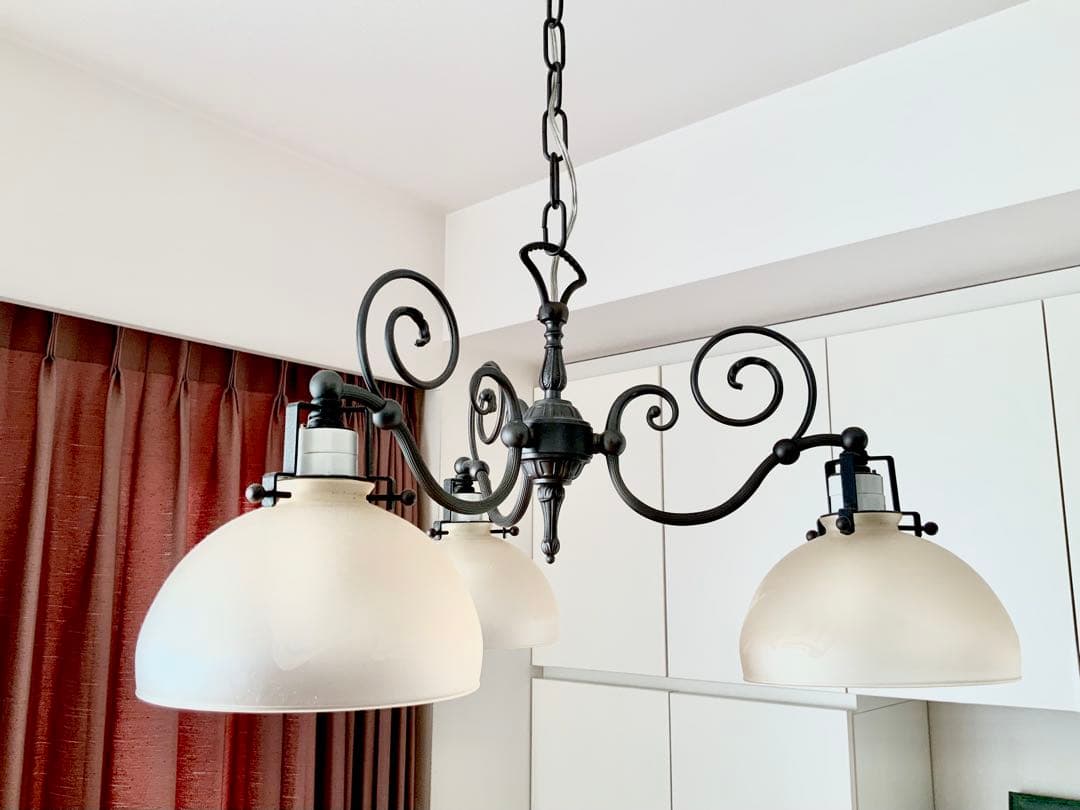 IDC大塚家具 アール・ヌーヴォー風シャンデリア 3灯 イタリア製