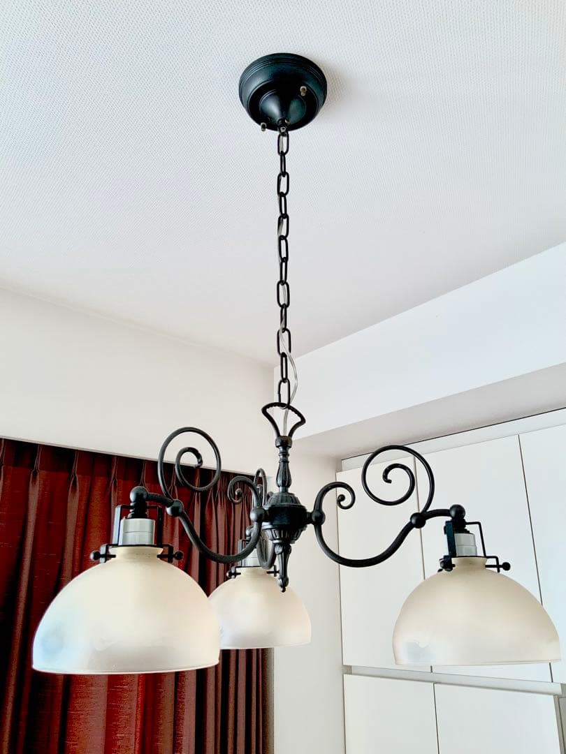 IDC大塚家具 アール・ヌーヴォー風シャンデリア 3灯 イタリア製