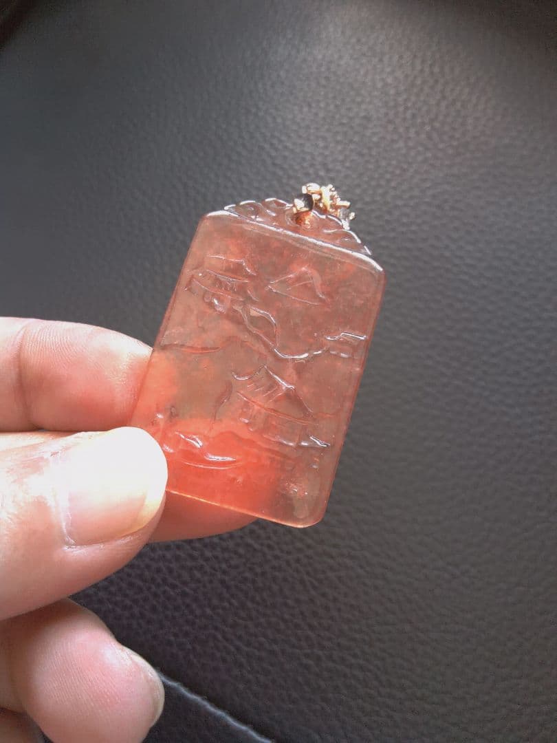 中国アンティーク★天然石★希少種翡翠★ペンダントネックレス★《#九運国際貿易》