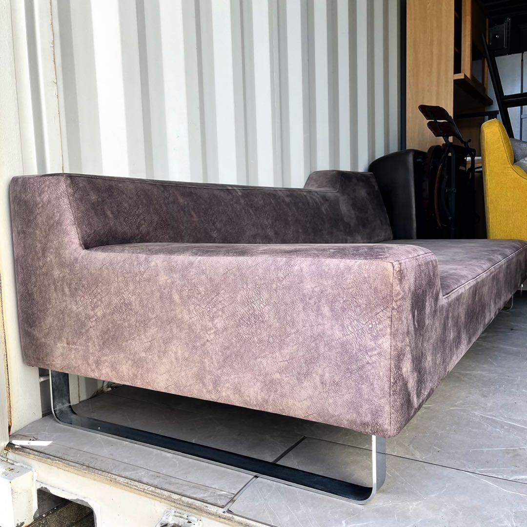 取付無料！フランネルソファ シエスタ 3人掛けグレー片肘ソファ・オットマン✨