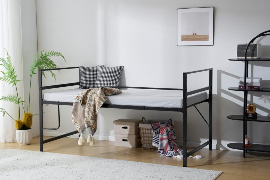 【高さ110cm】ロフトベッド パイプベッド シングル システムベッド 収納