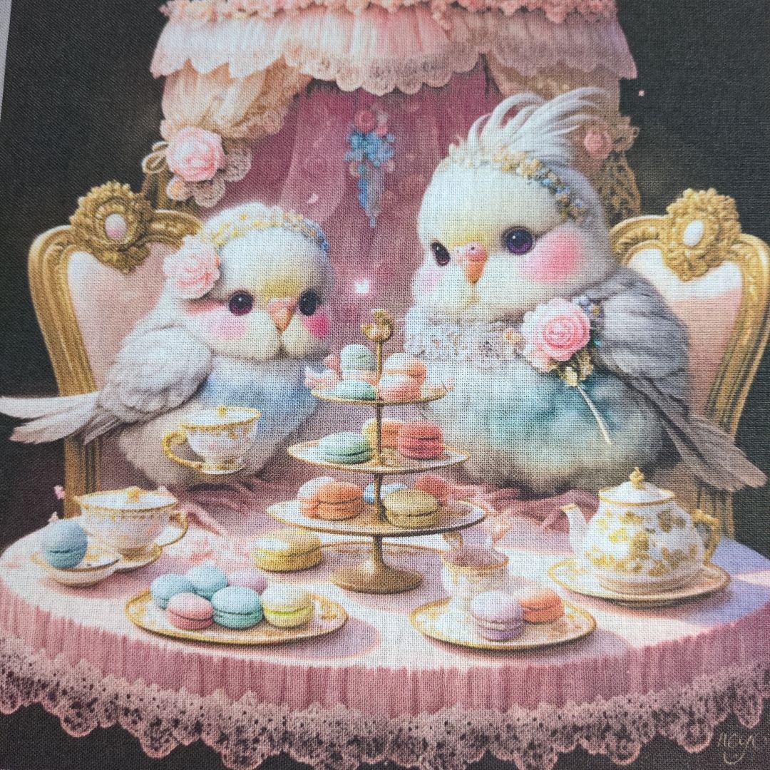 42 在庫処分品 可愛いインコちゃんパネル生地6枚です。 - メルカリ