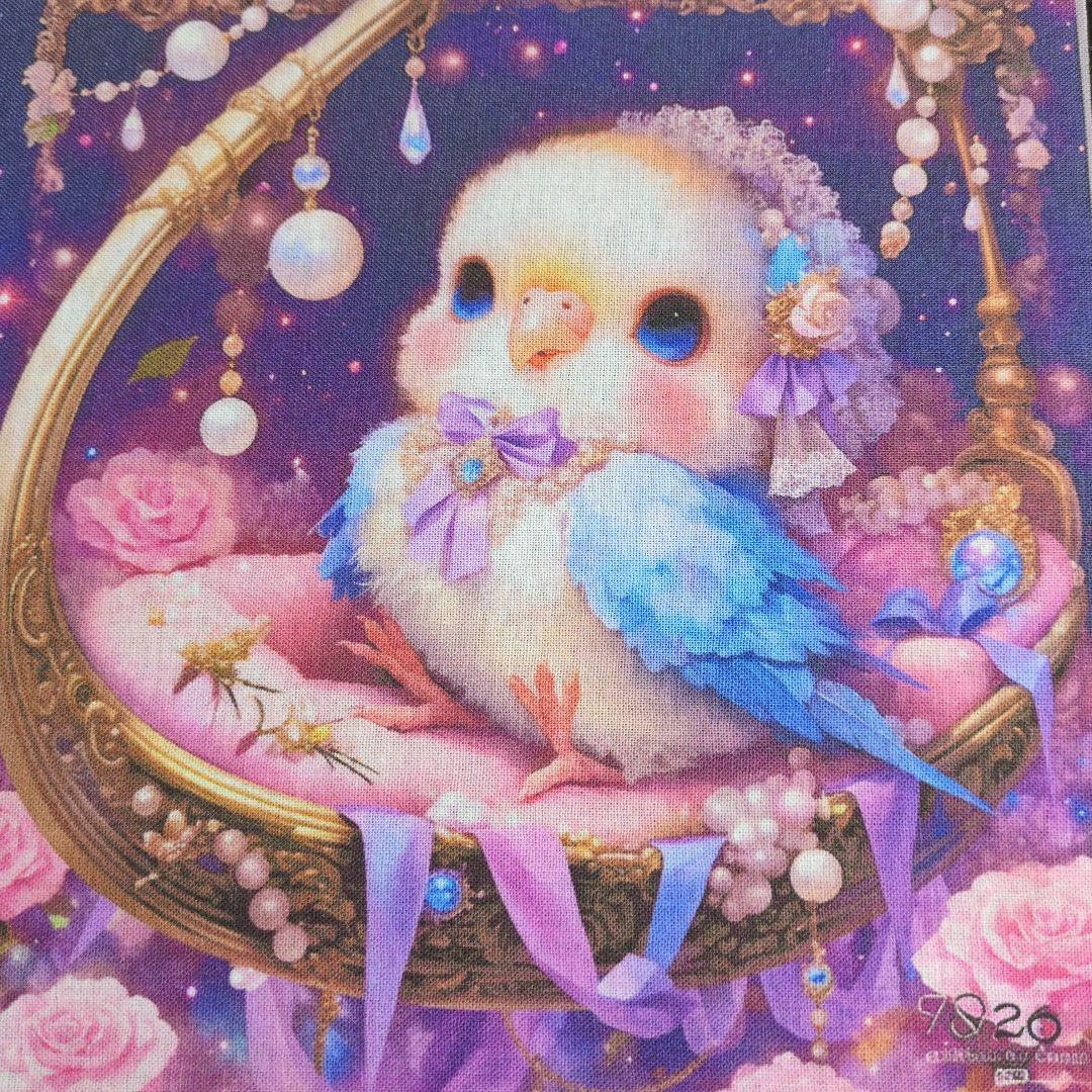 42 在庫処分品 可愛いインコちゃんパネル生地6枚です。 - メルカリ