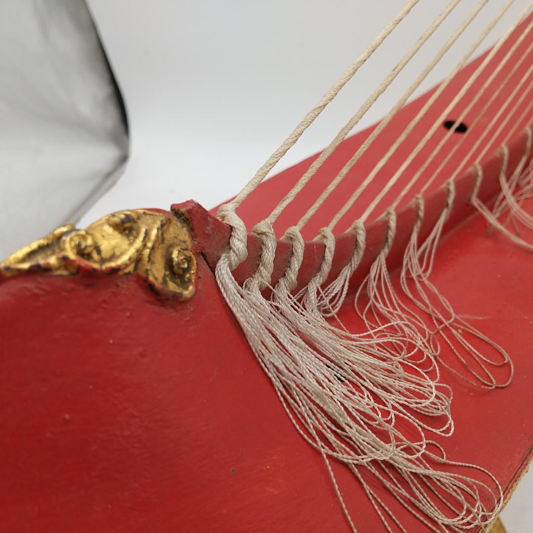 2896番 ビルマの竪琴 ミャンマー 伝統楽器 弦楽器 民族楽器