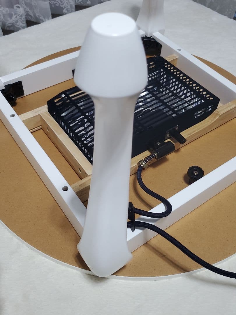 Francfranc シャトン こたつテーブル ラウンド ホワイト φ650