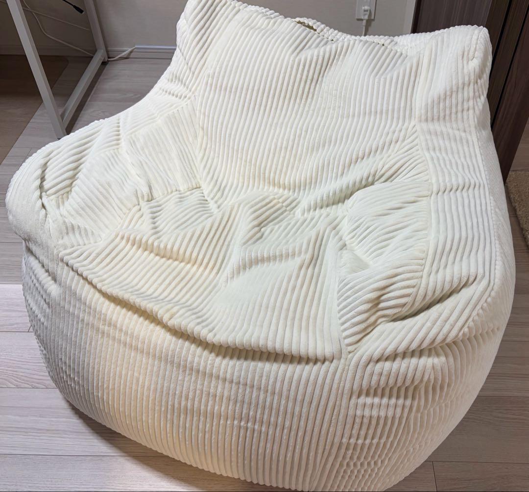 LOOSY 1人掛けビーズソファ Ivory