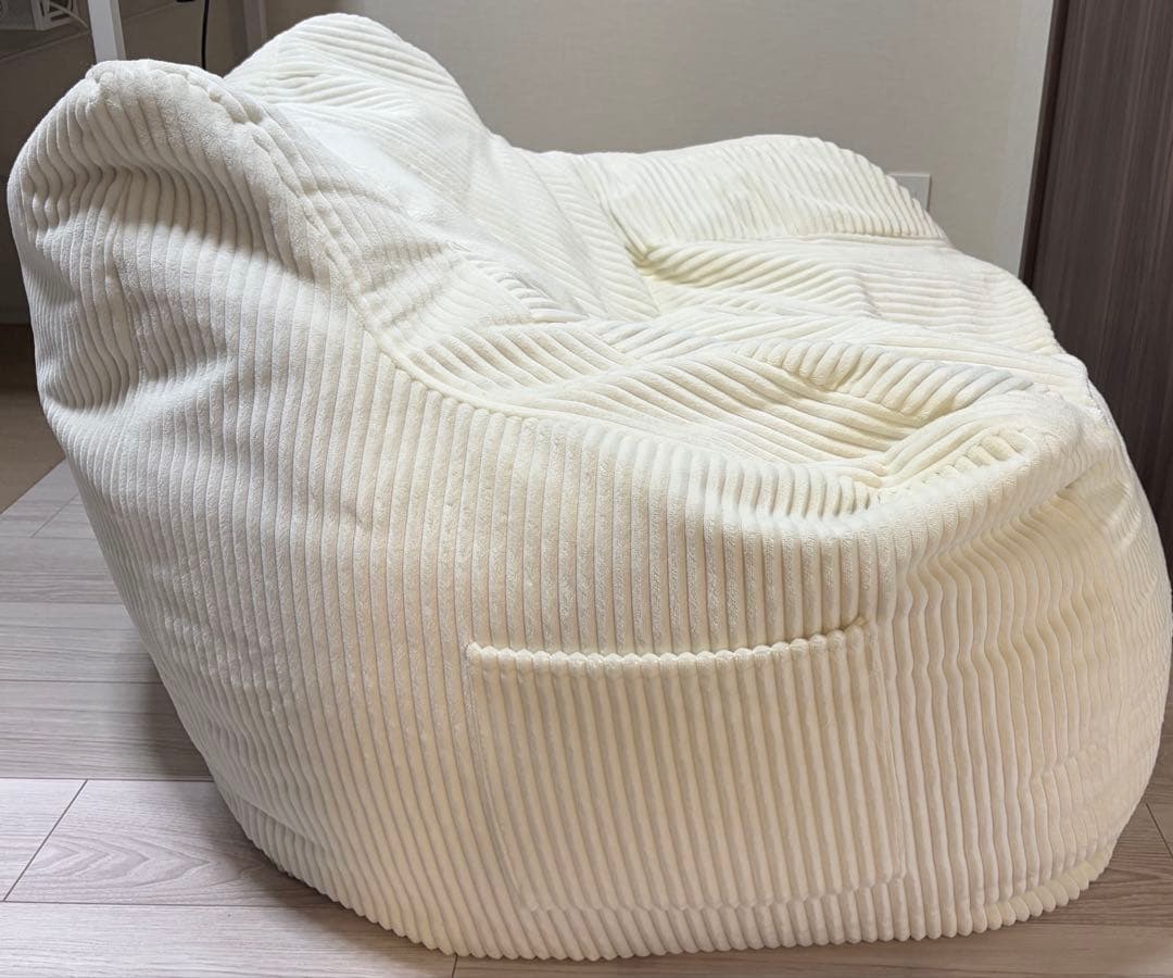 LOOSY 1人掛けビーズソファ Ivory