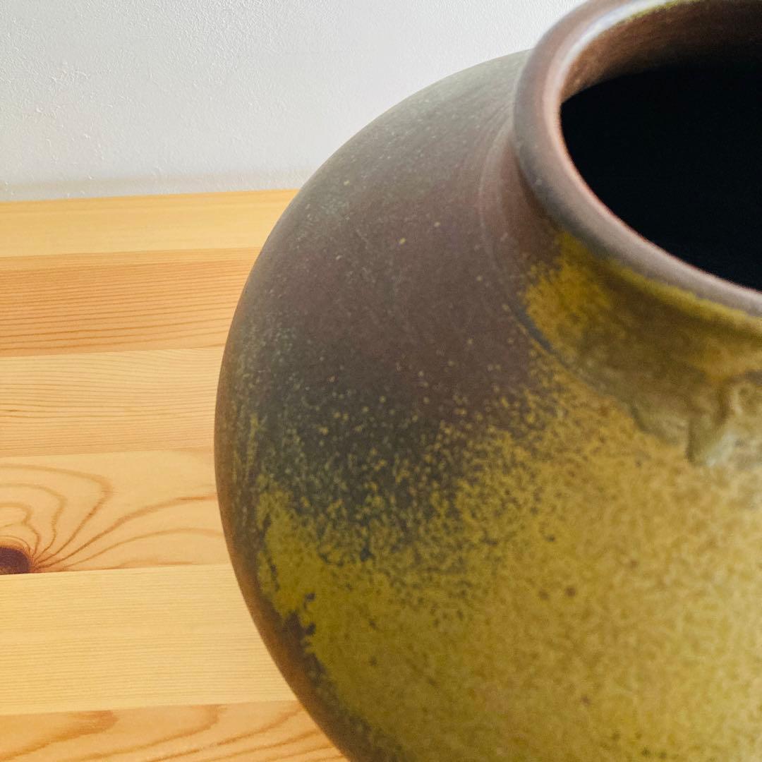 新品】丹波焼 立杭焼 大熊窯 大上亨 大上巧 壺 花瓶 花器 花入れ 木箱