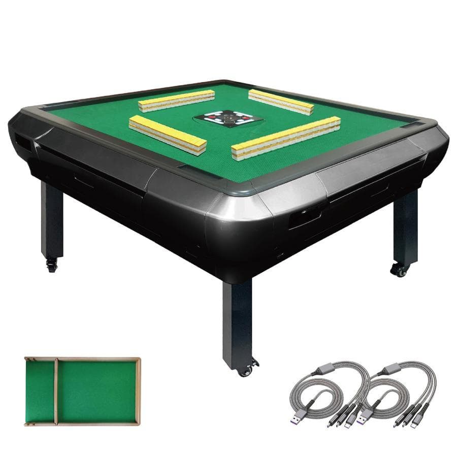 全自動麻雀卓 静音 [3人打ち対応機種] ハーフレッグ（牌28mm：ブラック）