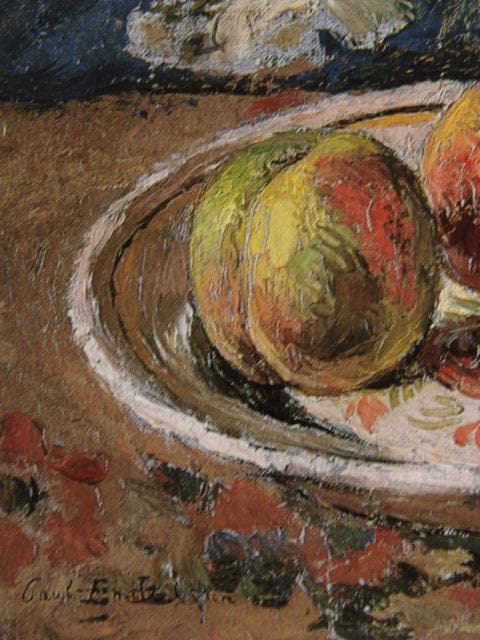 ポール・エミル・コラン、スケッチ：座る若いブルターニュの女、希少な画集より