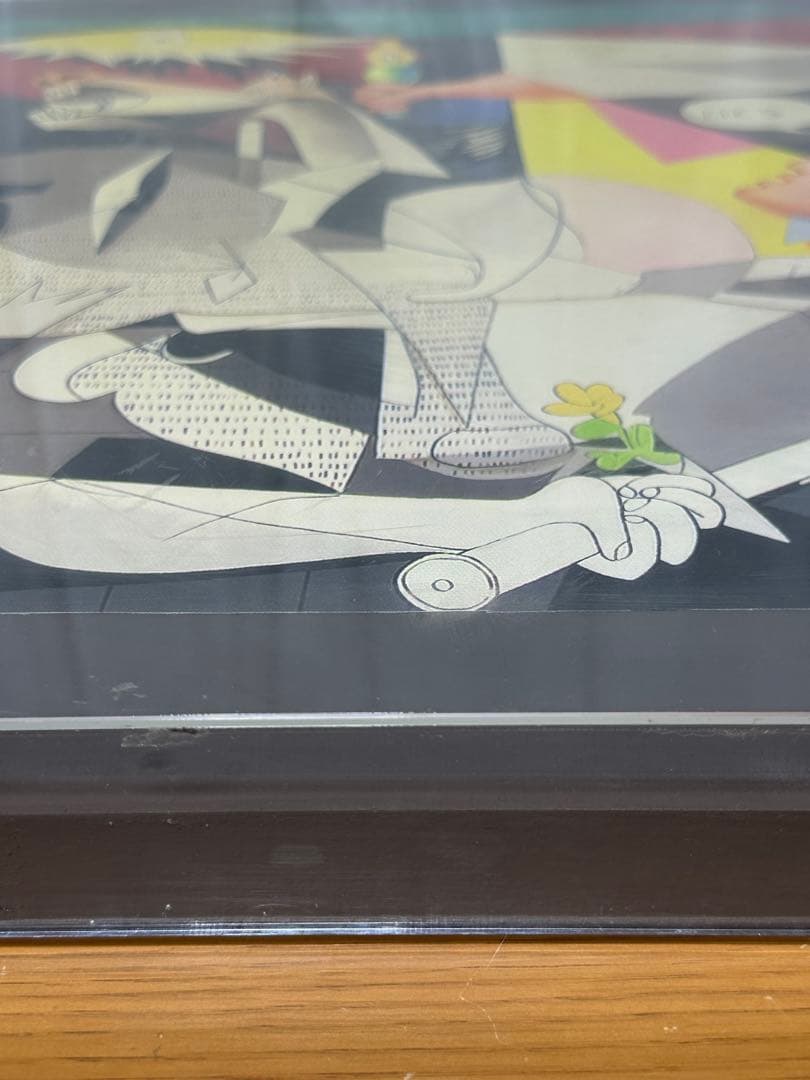 ピカソ ゲルニカ 特注アクリルケ-ス入り 美術品絵画 ア-ト名画