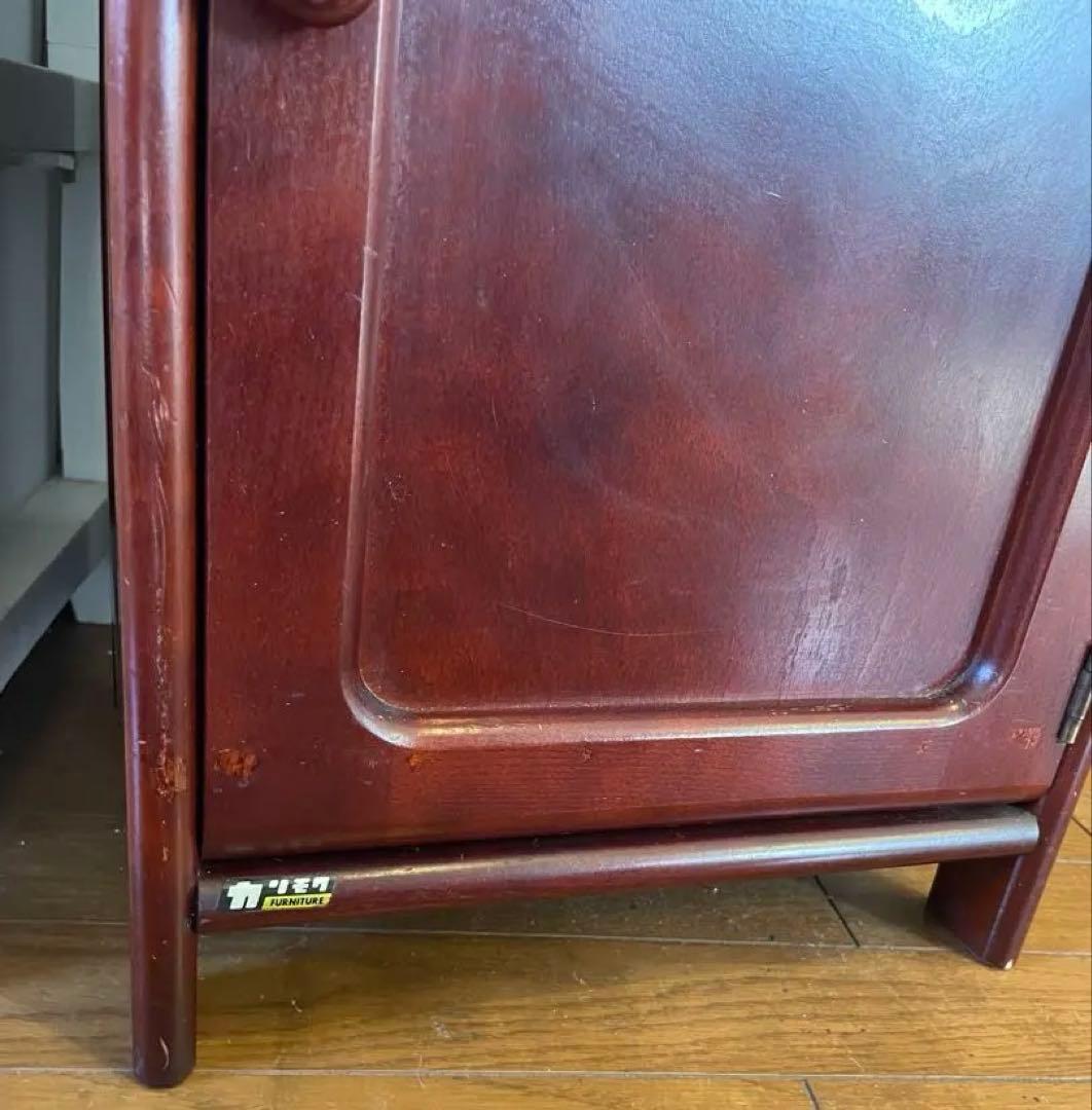 オールドカリモク 電話台 花台 飾り棚 サイドテーブル