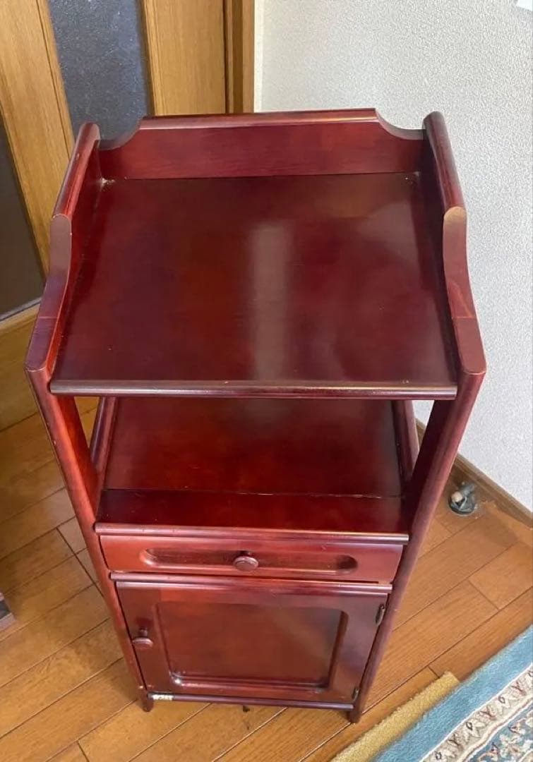 オールドカリモク 電話台 花台 飾り棚 サイドテーブル