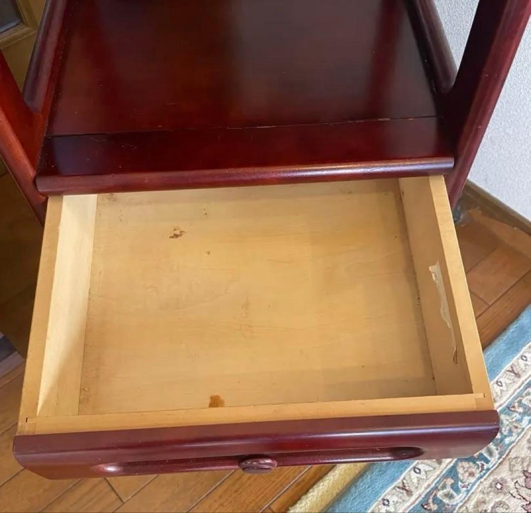 オールドカリモク 電話台 花台 飾り棚 サイドテーブル