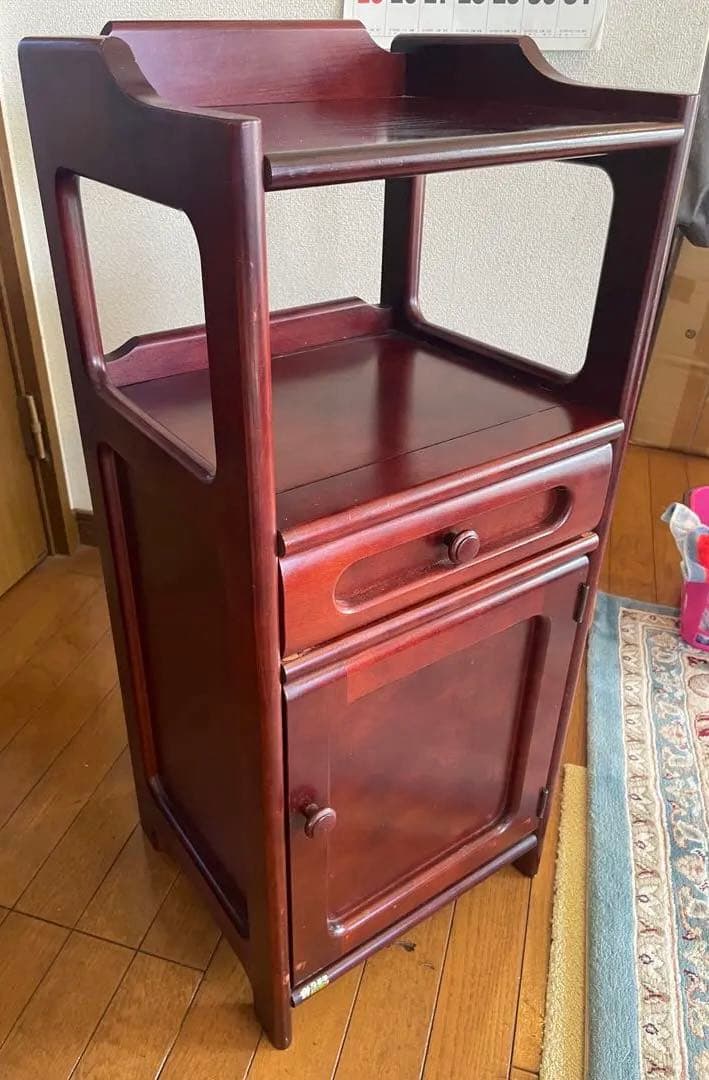 オールドカリモク 電話台 花台 飾り棚 サイドテーブル