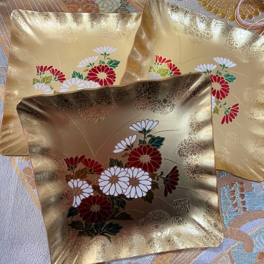 ミリ　12/26から28まで発送❌ たち吉赤絵2種　庫山窯　No.4-37