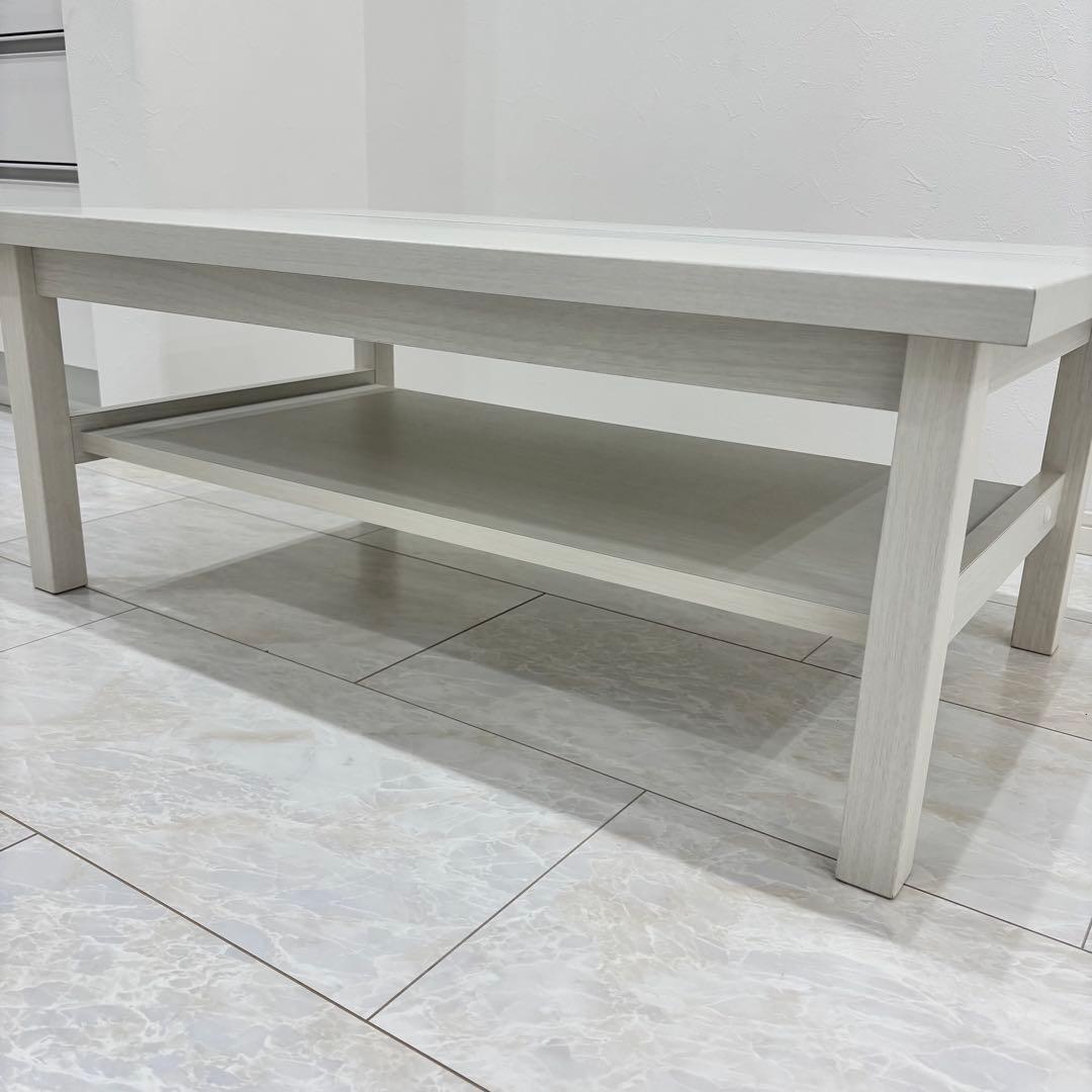 ローテーブル 木製 強化ガラス