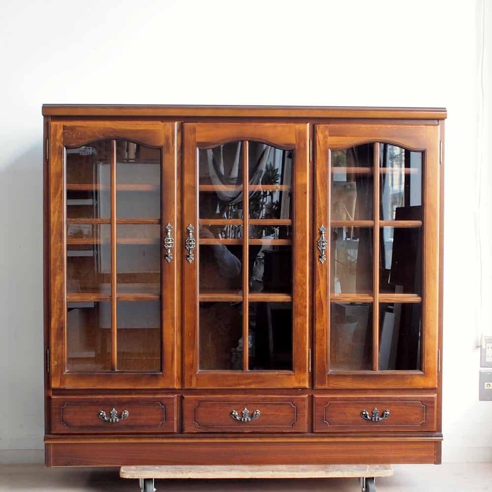 カリモク コロニアル サイドボード ガラスキャビネット ZR24255