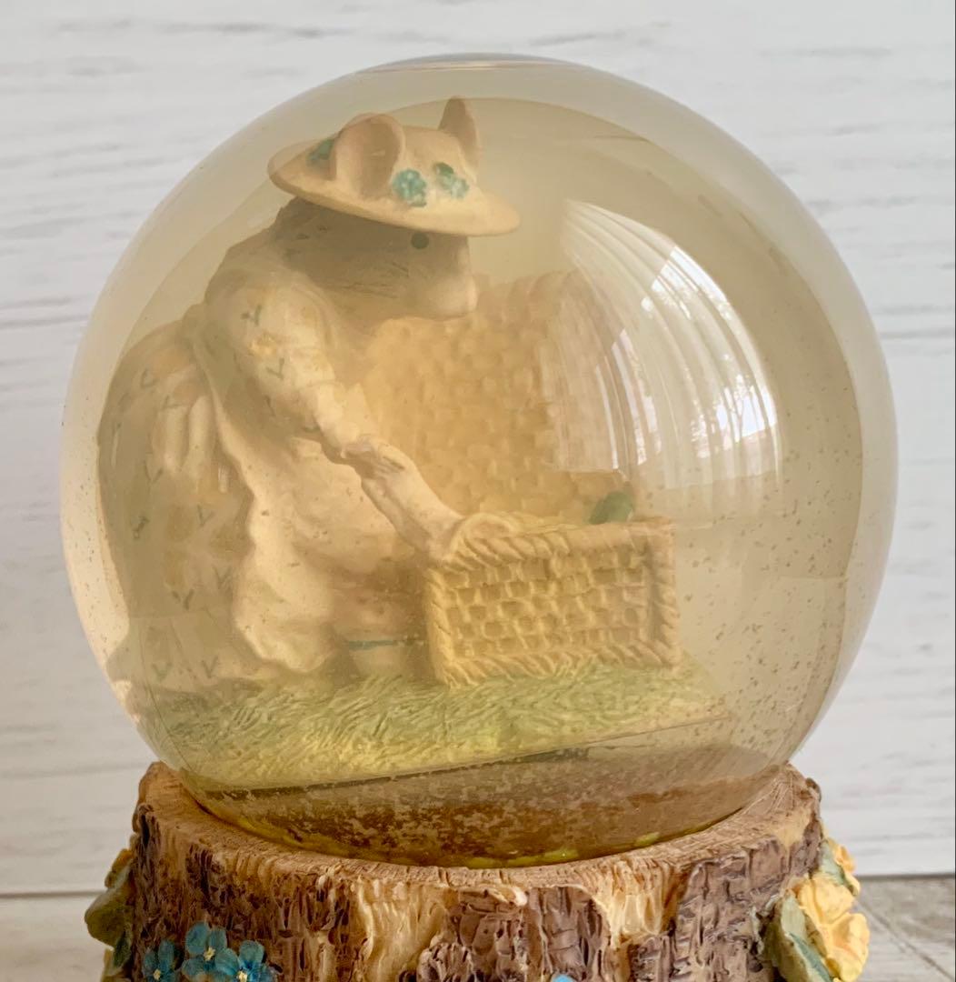 ミセストードフラックス スノードーム ブランブリーヘッジ 置物 フィギュリン