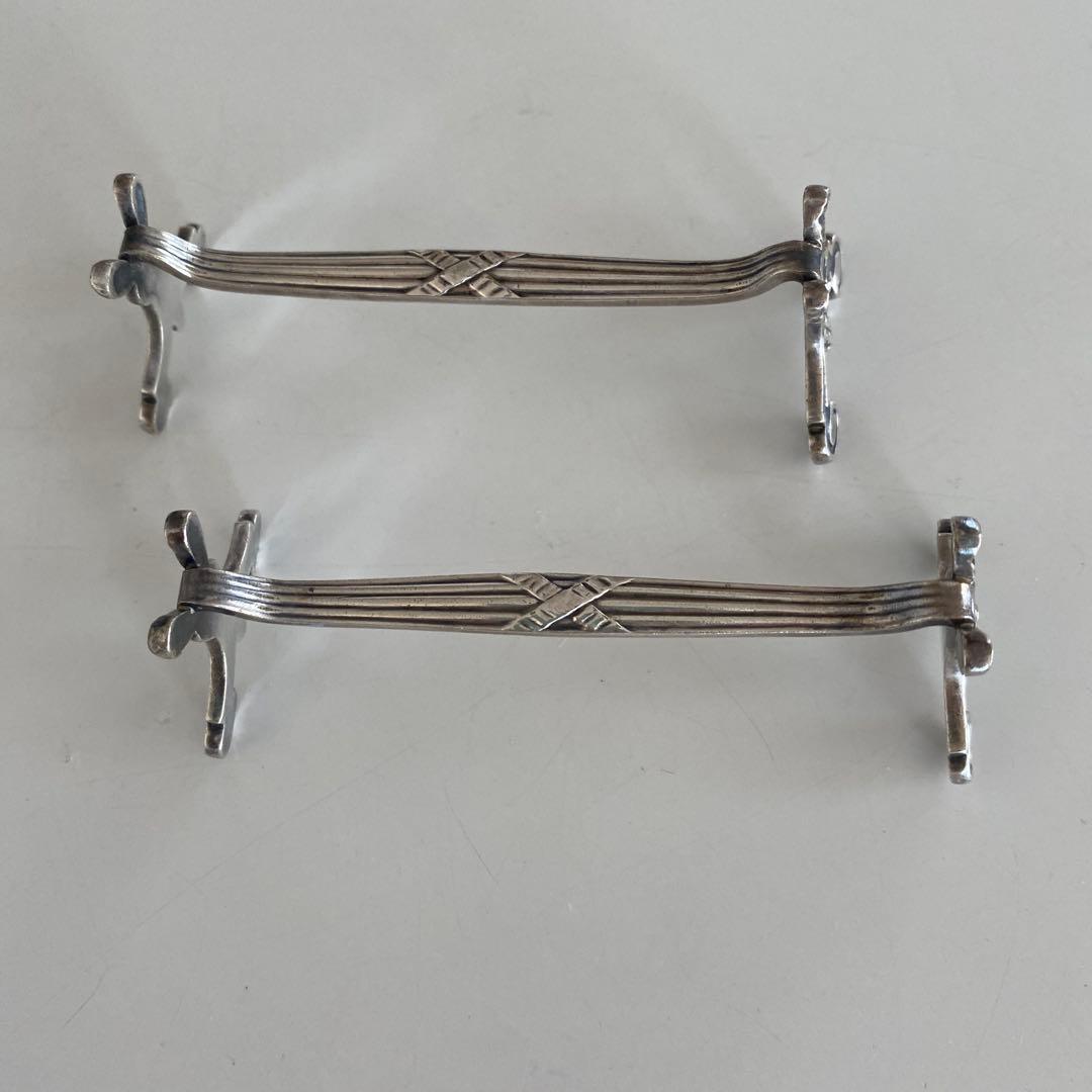 装飾的な金属製カトラリーレスト フランス製　アンティーク