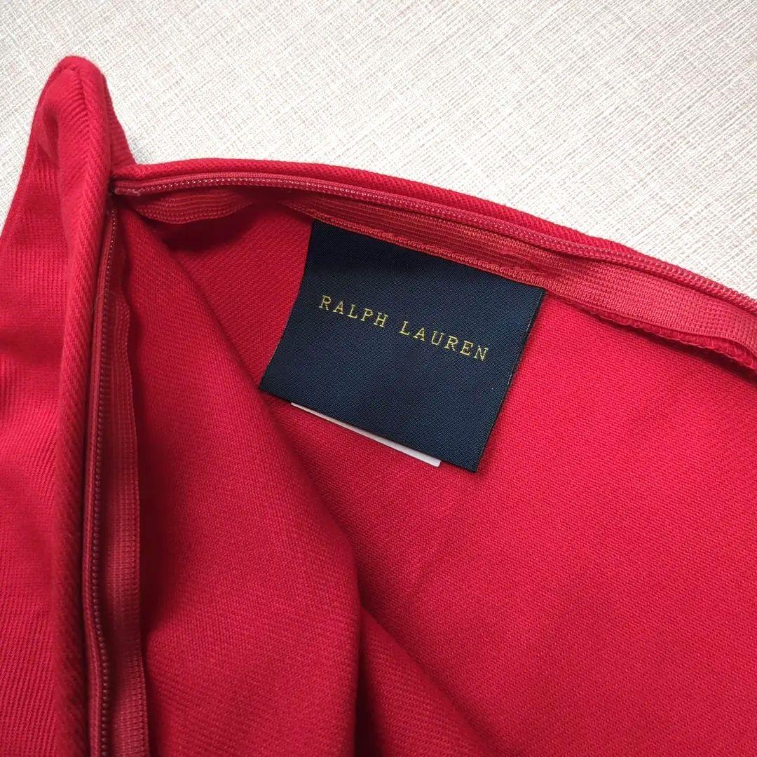 RALPH LAUREN　ラルフローレン　クッションカバー　刺繍ロゴ　未使用品