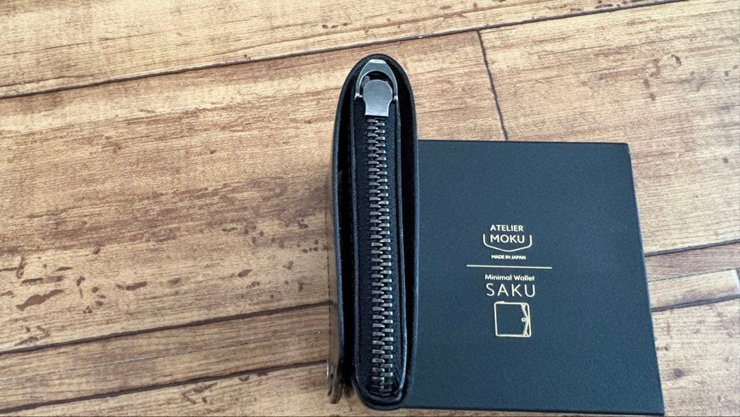 moku 小さな財布 saku ver.3 プエブロレザー ブラック