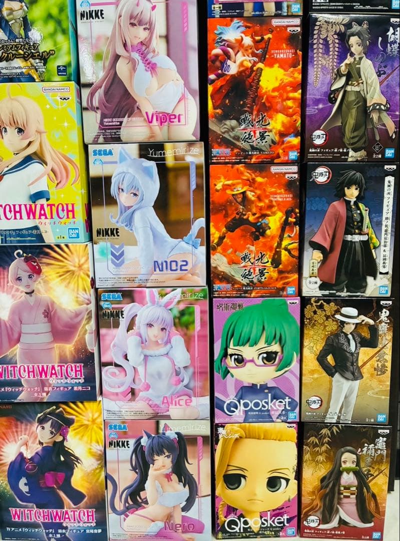 新品・未開封フィギュア 41点まとめ売り 鬼滅、ワンピース、フリーレン等 14