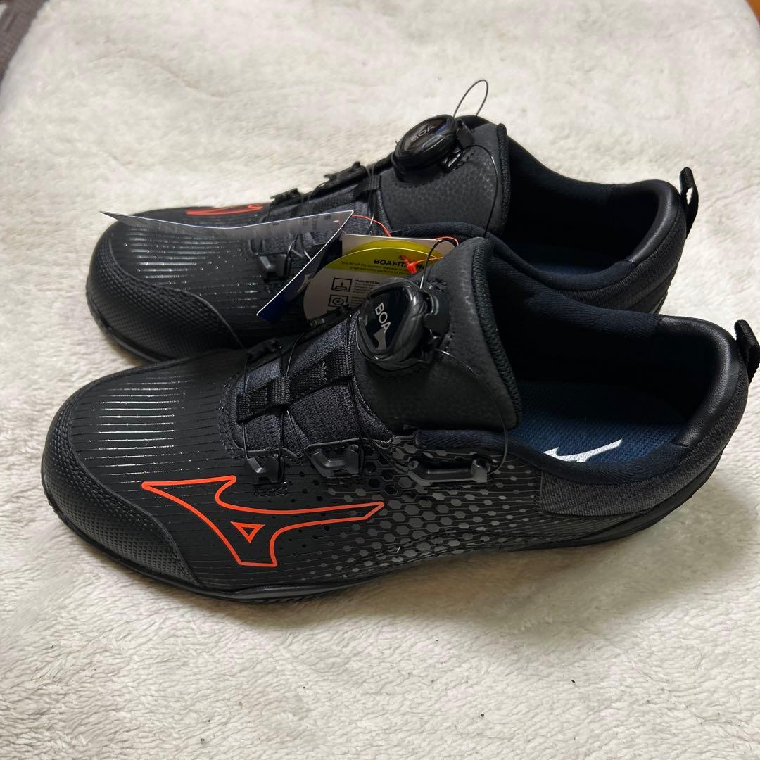 Mizuno BOA安全靴 ブラック/オレンジ