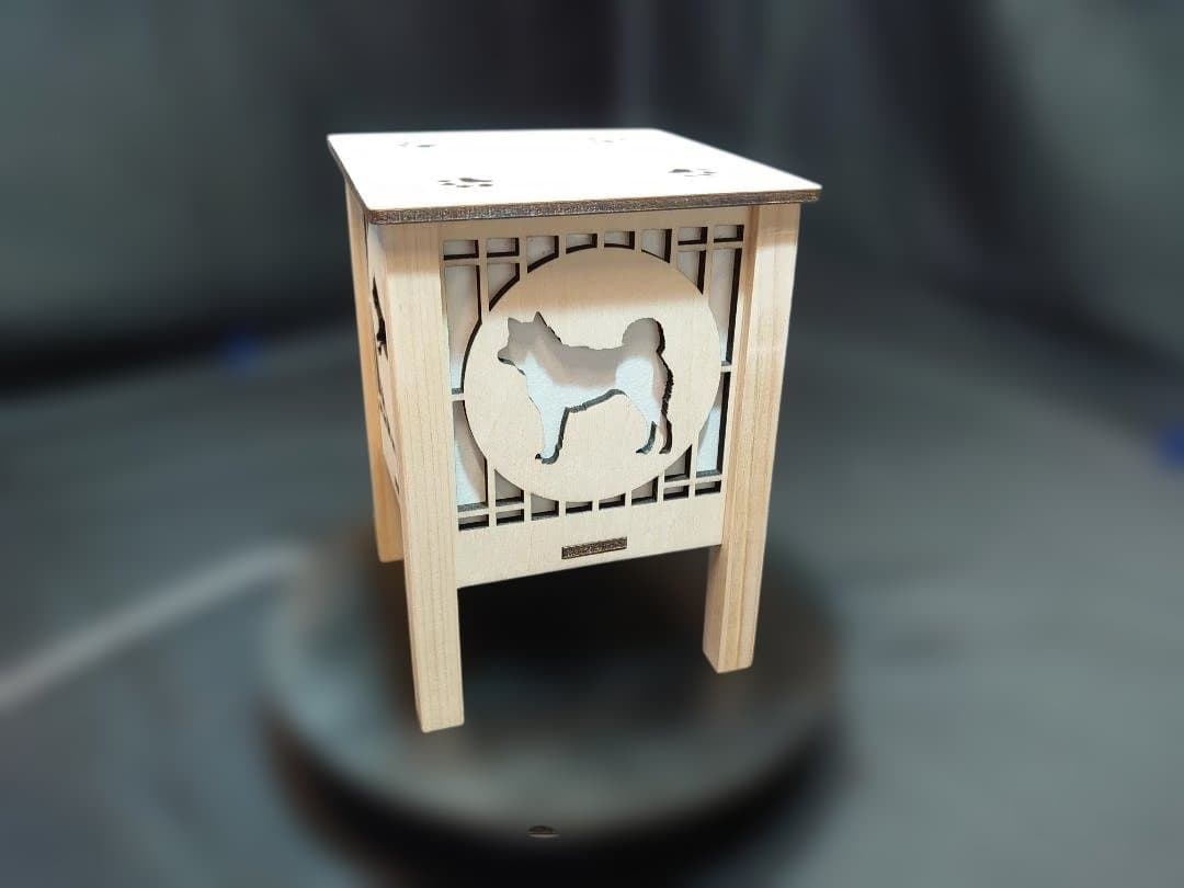 柴犬灯ろう　A型　キャンドル型LED付