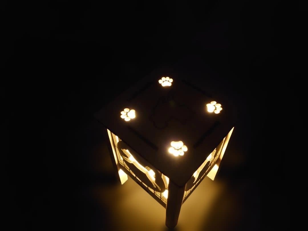 柴犬灯ろう　A型　キャンドル型LED付