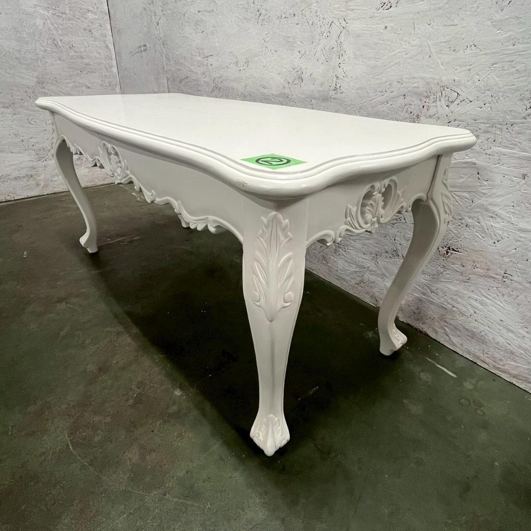 木製 ロココ調 ローテーブル センターテーブル アンティーク ② A0603