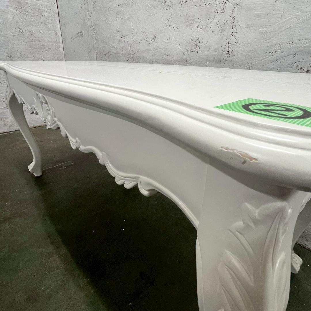 木製 ロココ調 ローテーブル センターテーブル アンティーク ② A0603