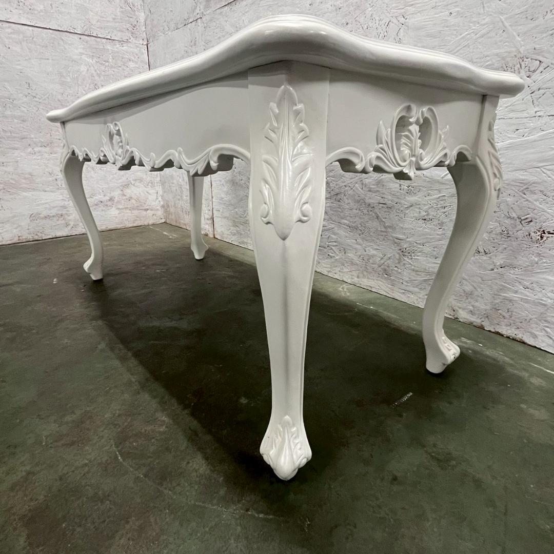 木製 ロココ調 ローテーブル センターテーブル アンティーク ② A0603