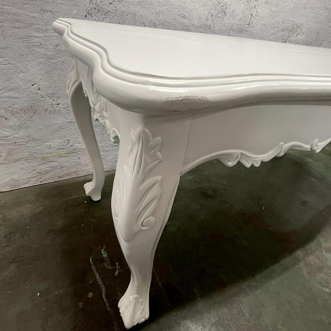 木製 ロココ調 ローテーブル センターテーブル アンティーク ② A0603