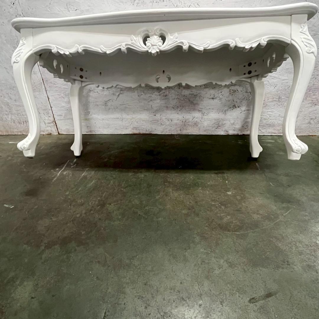 木製 ロココ調 ローテーブル センターテーブル アンティーク ② A0603