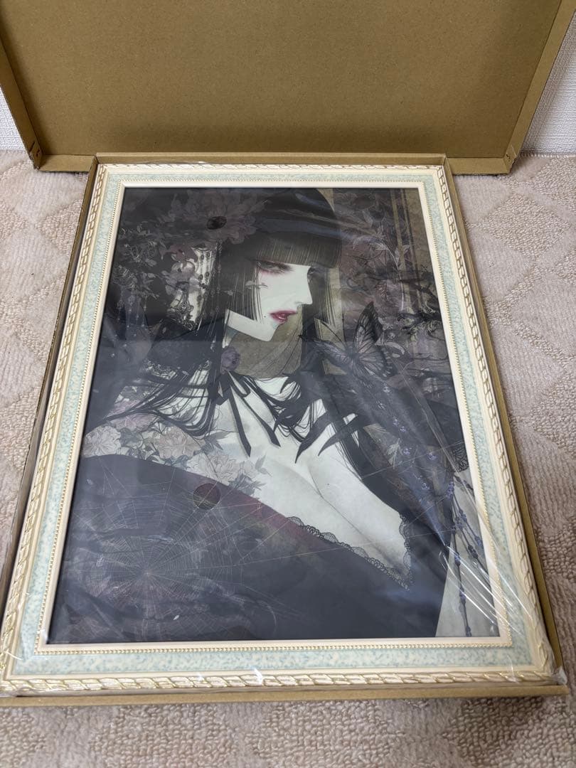 皐月恵 クリアポスターA3(信言不美)＋額あり