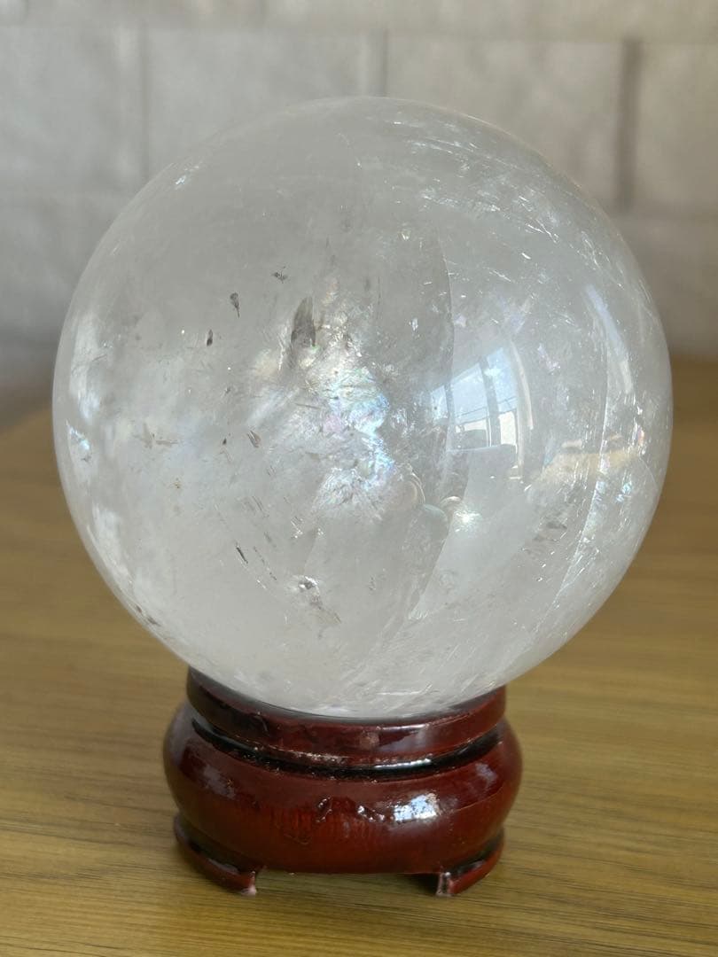 ✨キラキラ✨ホワイトカルサイト　スフィア 69mm 丸玉