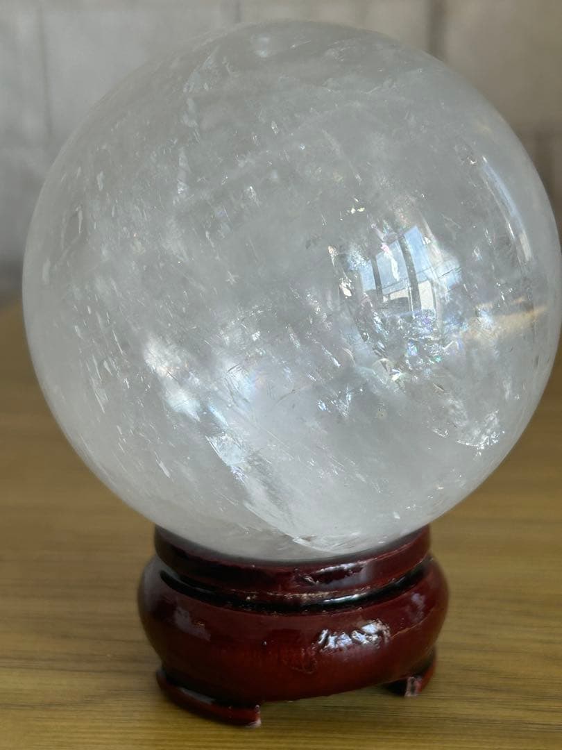 ✨キラキラ✨ホワイトカルサイト　スフィア 69mm 丸玉