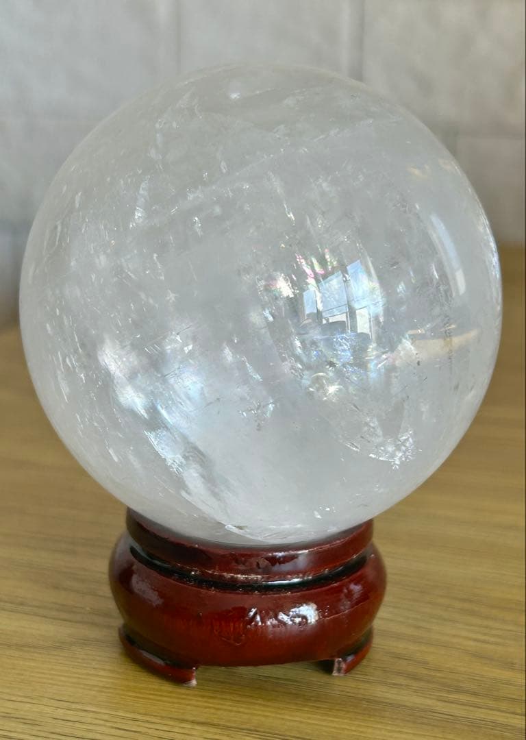 ✨キラキラ✨ホワイトカルサイト　スフィア 69mm 丸玉