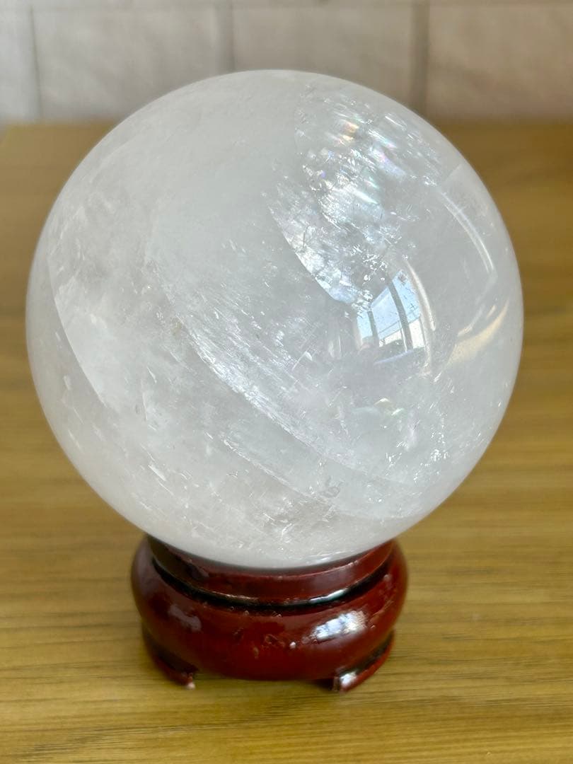 ✨キラキラ✨ホワイトカルサイト　スフィア 69mm 丸玉