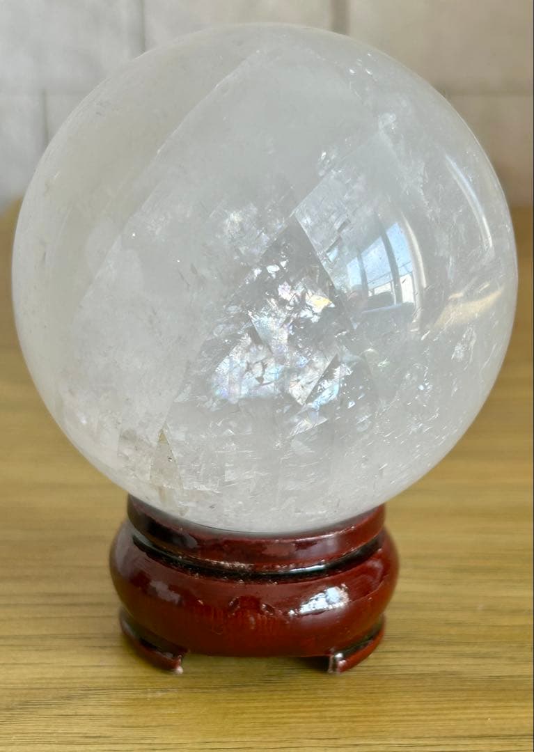 ✨キラキラ✨ホワイトカルサイト　スフィア 69mm 丸玉